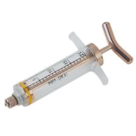 SERINGUE ACRYLIQUE AVEC ACIER INOXYDABLE 20ML
