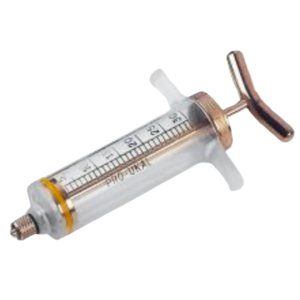 SERINGUE ACRYLIQUE AVEC ACIER INOXYDABLE 30ML